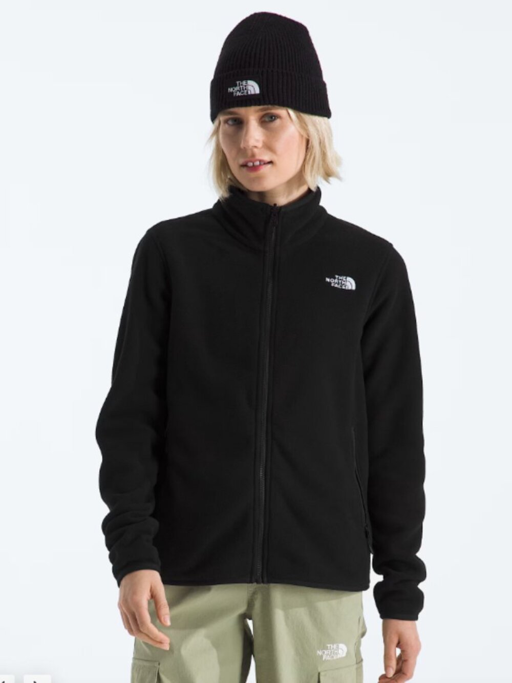 The North Face Women's Glacier Fleece Zip Up Hooded Jacket Size XS